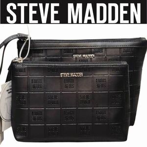 Steve Madden Block Logo 2-PC Cosmetic Travel Gift Set
